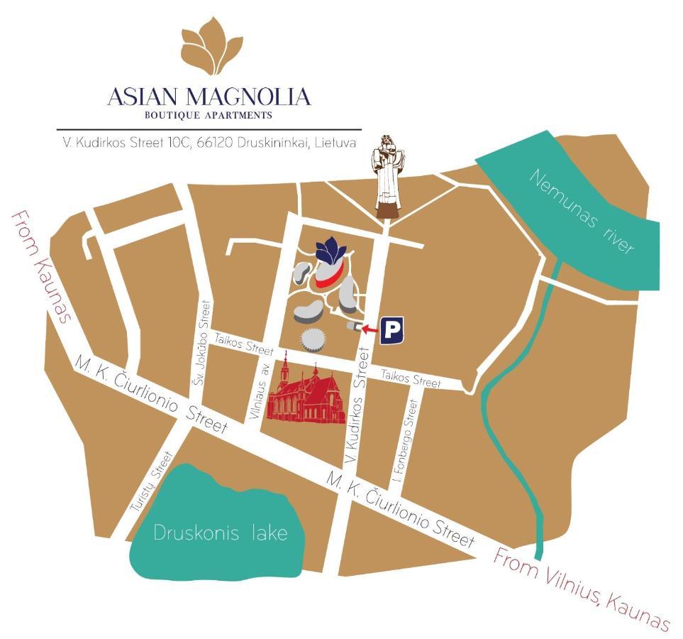 Asian Magnolia Boutique Apartments Druskininkai Exterior foto